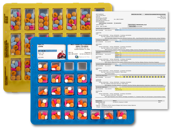 Multi-Dose Medication Adherence Packaging - Medicine-On-Time